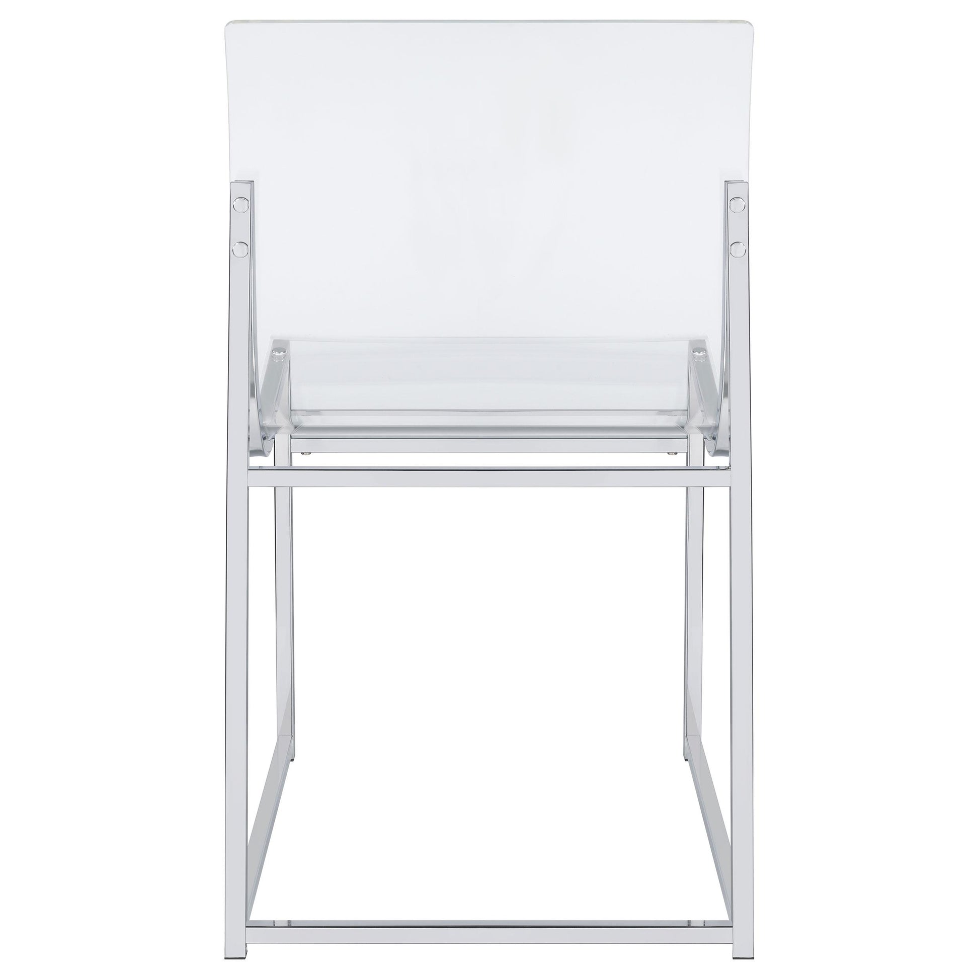 Coaster Furniture Adino 121182 Acrylic Dining Side Chair - Chrome IMAGE 8