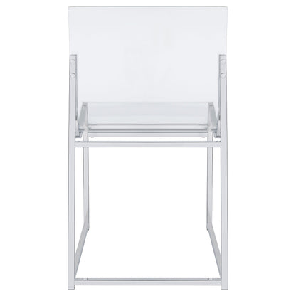 Coaster Furniture Adino 121182 Acrylic Dining Side Chair - Chrome IMAGE 8