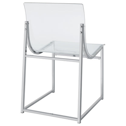 Coaster Furniture Adino 121182 Acrylic Dining Side Chair - Chrome IMAGE 9