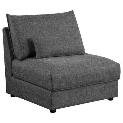 Coaster Furniture Sasha 551681-SETA 5 pc Upholstered Modular Sectional Sofa - Barely Black IMAGE 11