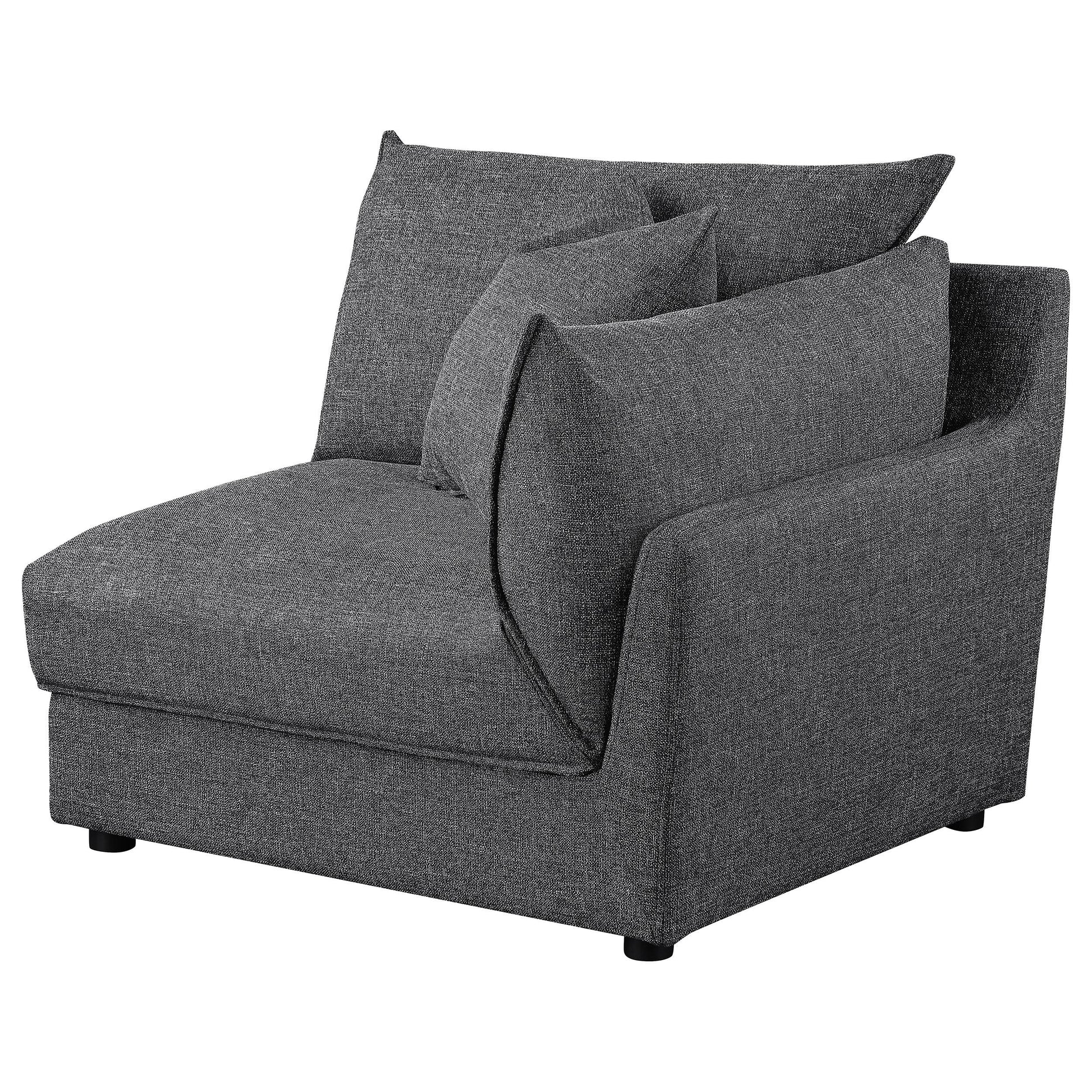 Coaster Furniture Sasha 551681-SETA 5 pc Upholstered Modular Sectional Sofa - Barely Black IMAGE 14