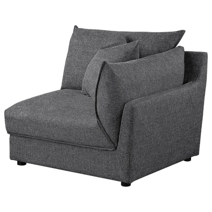 Coaster Furniture Sasha 551681-SETA 5 pc Upholstered Modular Sectional Sofa - Barely Black IMAGE 14
