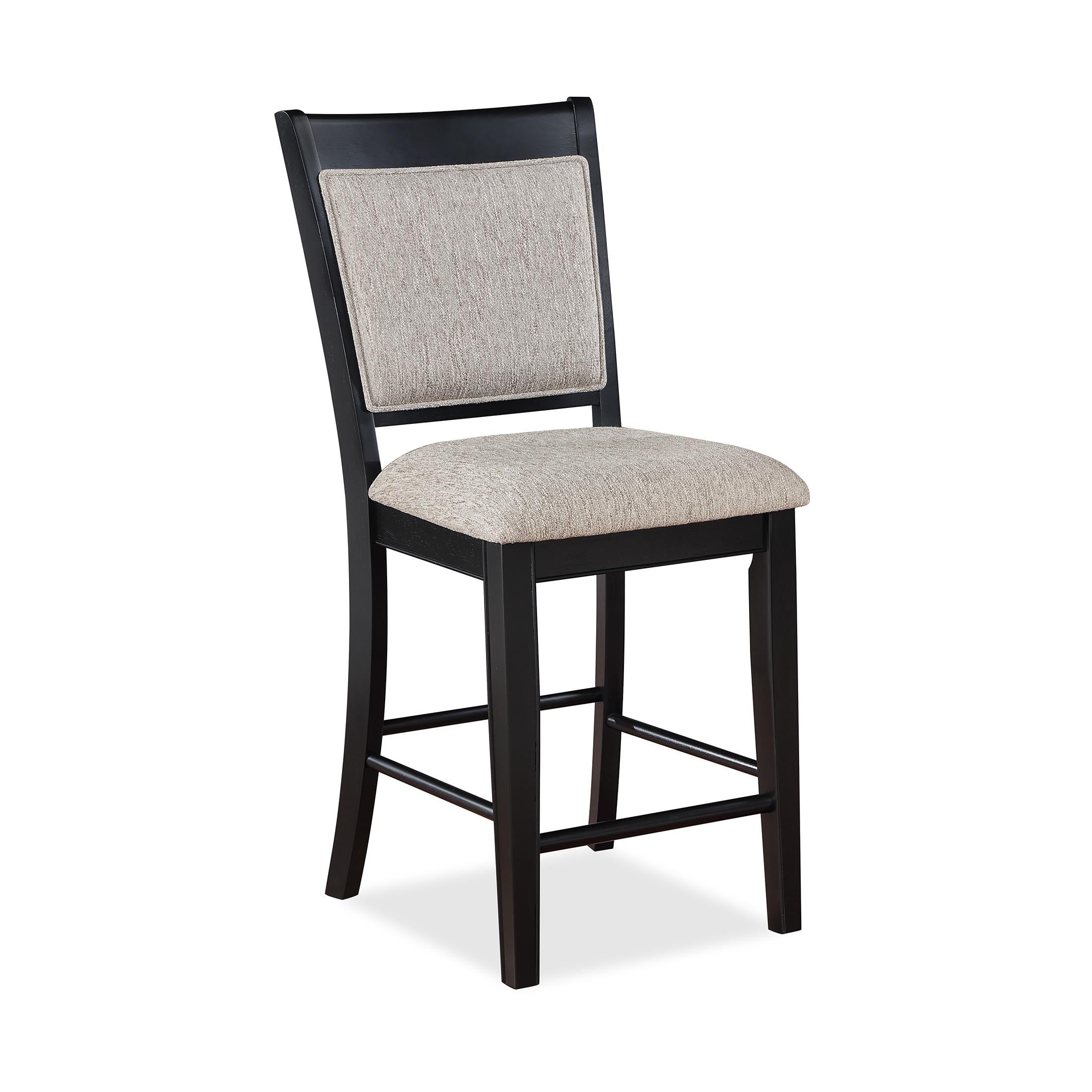 Crown Mark Fulton 2727LG-S-24 Counter Height Chair - Light Grey IMAGE 1