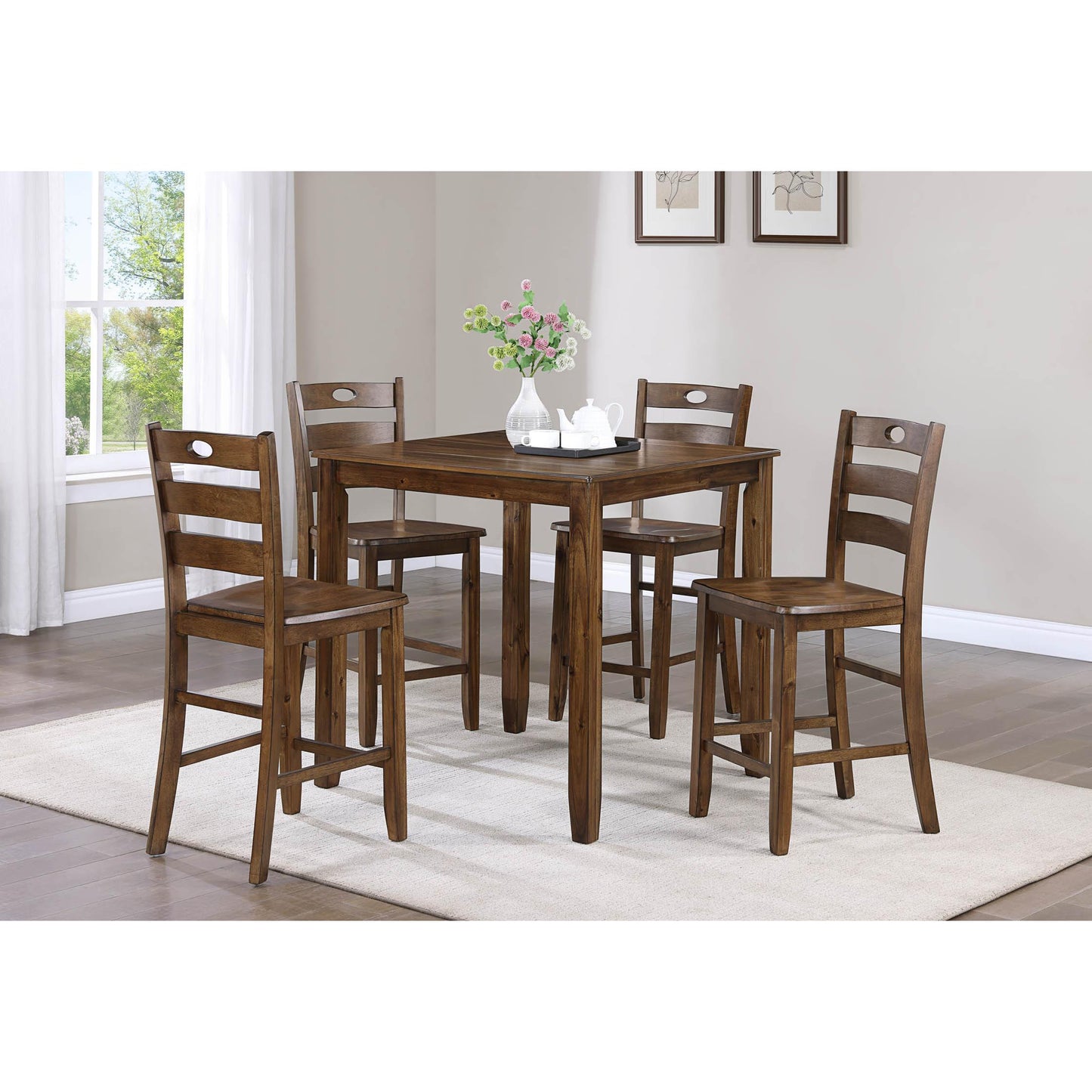  Crown Mark Ashborn 2767SET Counter Height Dinette IMAGE 1