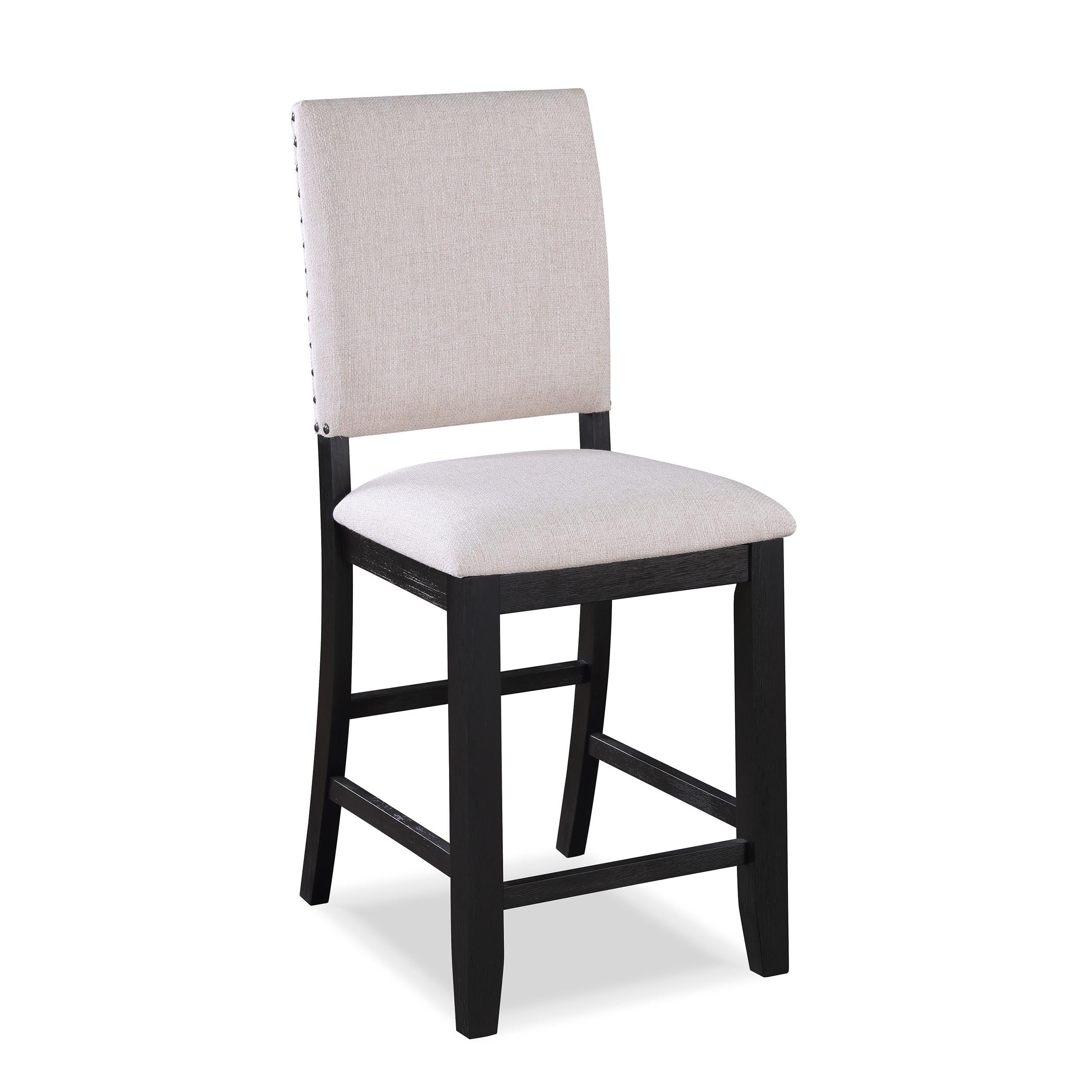 Crown Mark Regent 2772CL-S-24 Counter Height Chair - Charcoal Black IMAGE 1