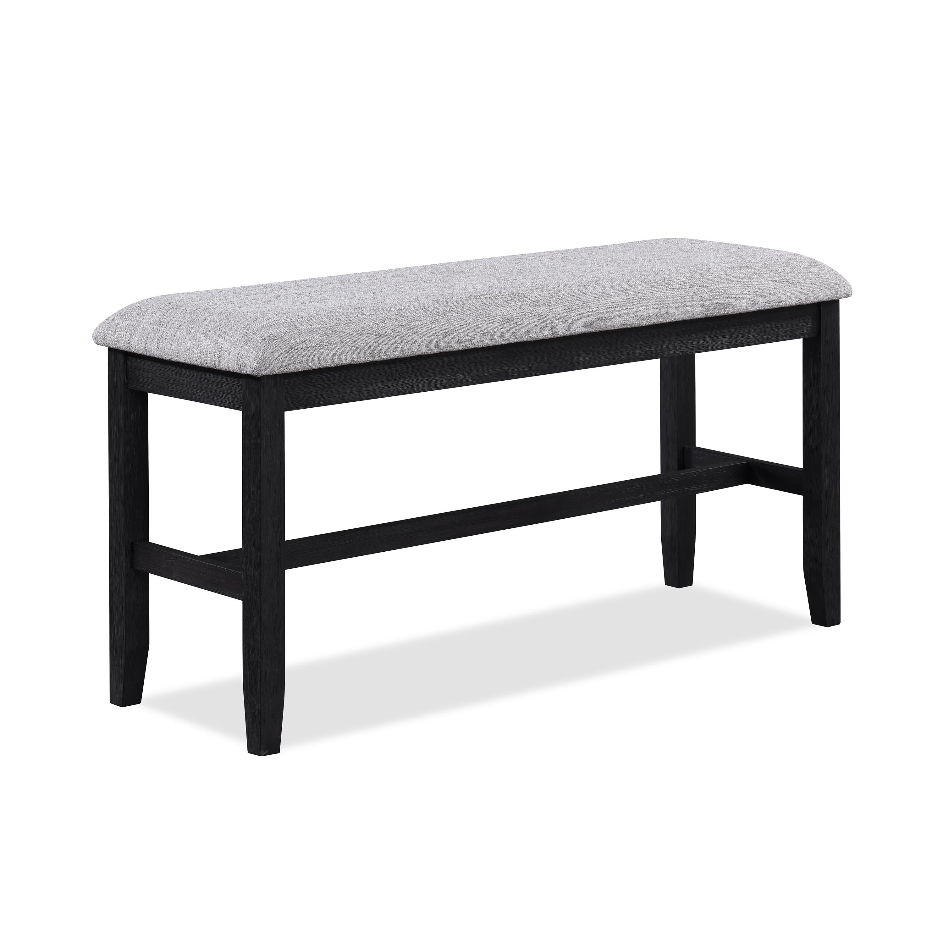 Crown Mark Buford 2773LG-BENCH Counter Height Bench - Light Grey IMAGE 1