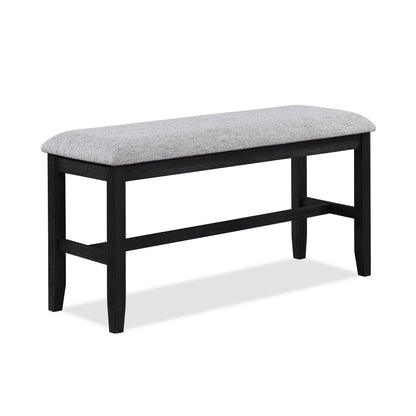 Crown Mark Buford 2773LG-BENCH Counter Height Bench - Light Grey IMAGE 1