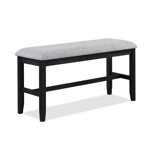 Crown Mark Buford 2773LG-BENCH Counter Height Bench - Light Grey IMAGE 1