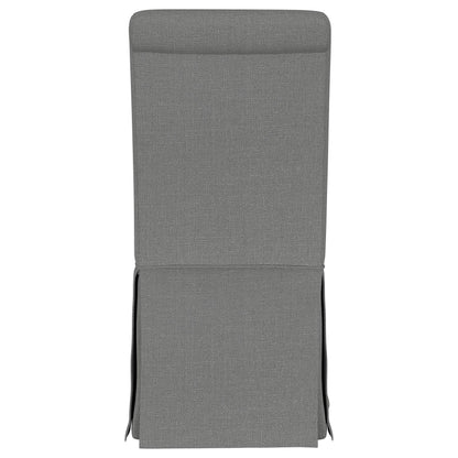  Coaster Furniture Shawna 100749 Upholstered Skirted Side Chair - Light Grey IMAGE 6