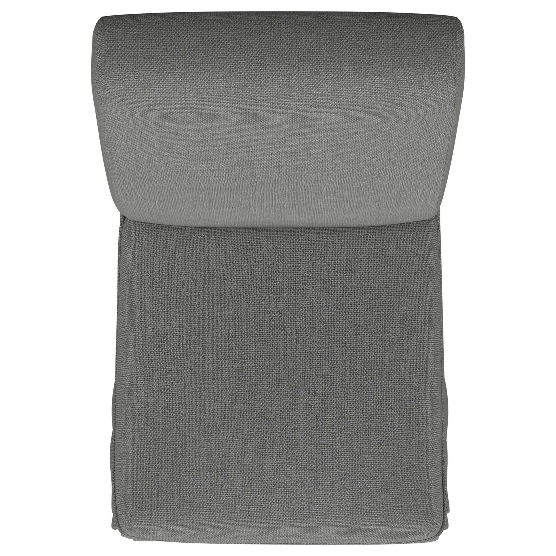  Coaster Furniture Shawna 100749 Upholstered Skirted Side Chair - Light Grey IMAGE 9