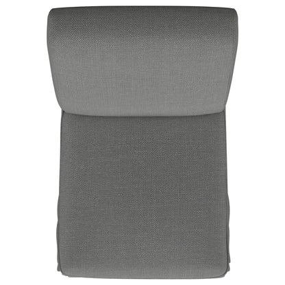  Coaster Furniture Shawna 100749 Upholstered Skirted Side Chair - Light Grey IMAGE 9