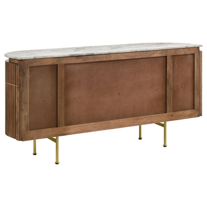  Coaster Furniture Ortega 105145 4-door Marble Top Sideboard Buffet Cabinet - Natural IMAGE 8