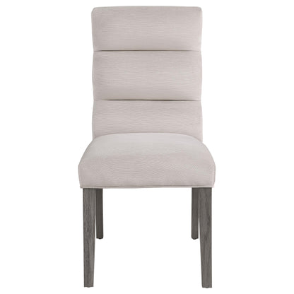  Coaster Furniture Carla 106683 Velvet Upholstered Dining Side Chair - Stone IMAGE 2