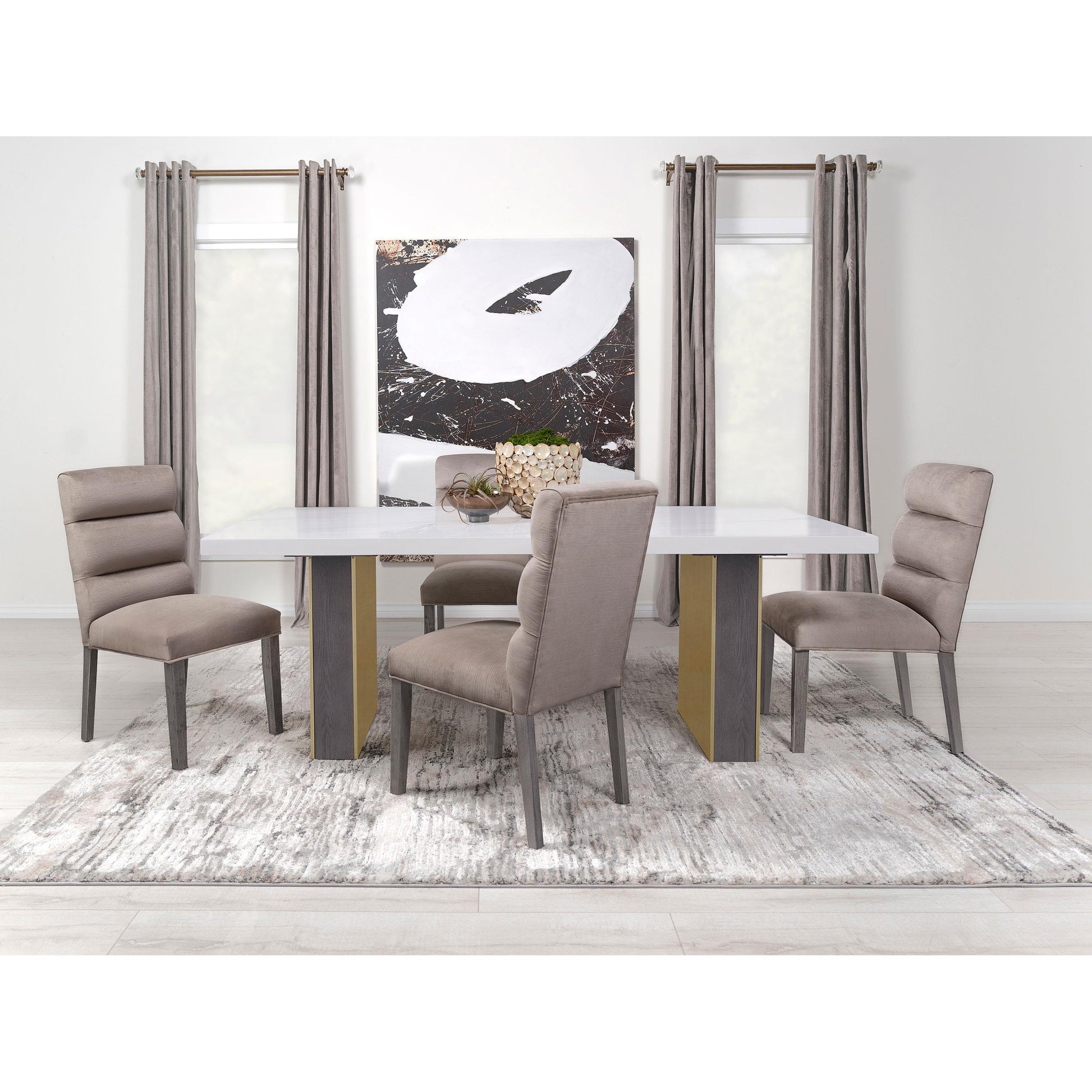 Coaster Furniture Carla 106684 Velvet Upholstered Dining Side Chair - Ash IMAGE 13