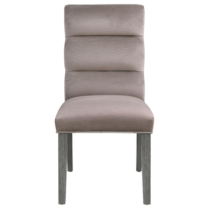 Coaster Furniture Carla 106684 Velvet Upholstered Dining Side Chair - Ash IMAGE 2
