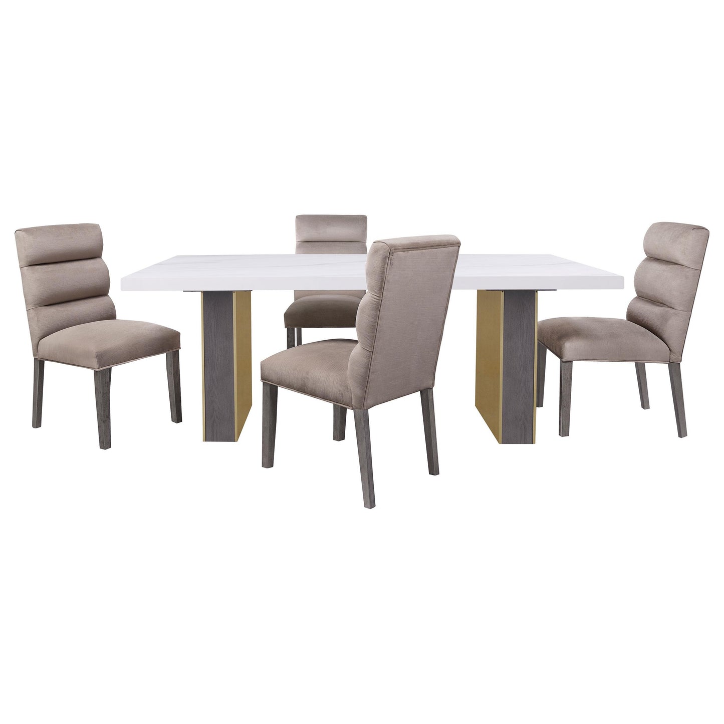 Coaster Furniture Carla 106684 Velvet Upholstered Dining Side Chair - Ash IMAGE 8
