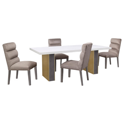 Coaster Furniture Carla 106684 Velvet Upholstered Dining Side Chair - Ash IMAGE 9