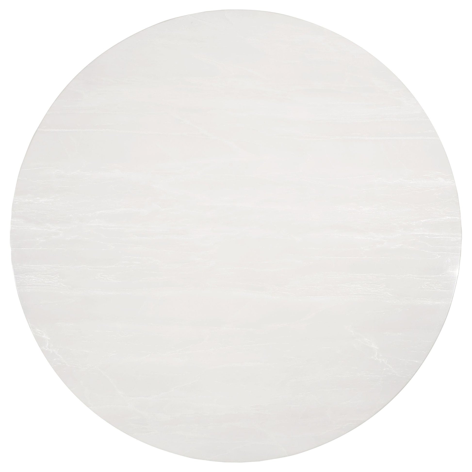 Coaster Furniture Gwynn 107171 Round 51-inch Marble Stainless Steel Dining Table - Gold IMAGE 15