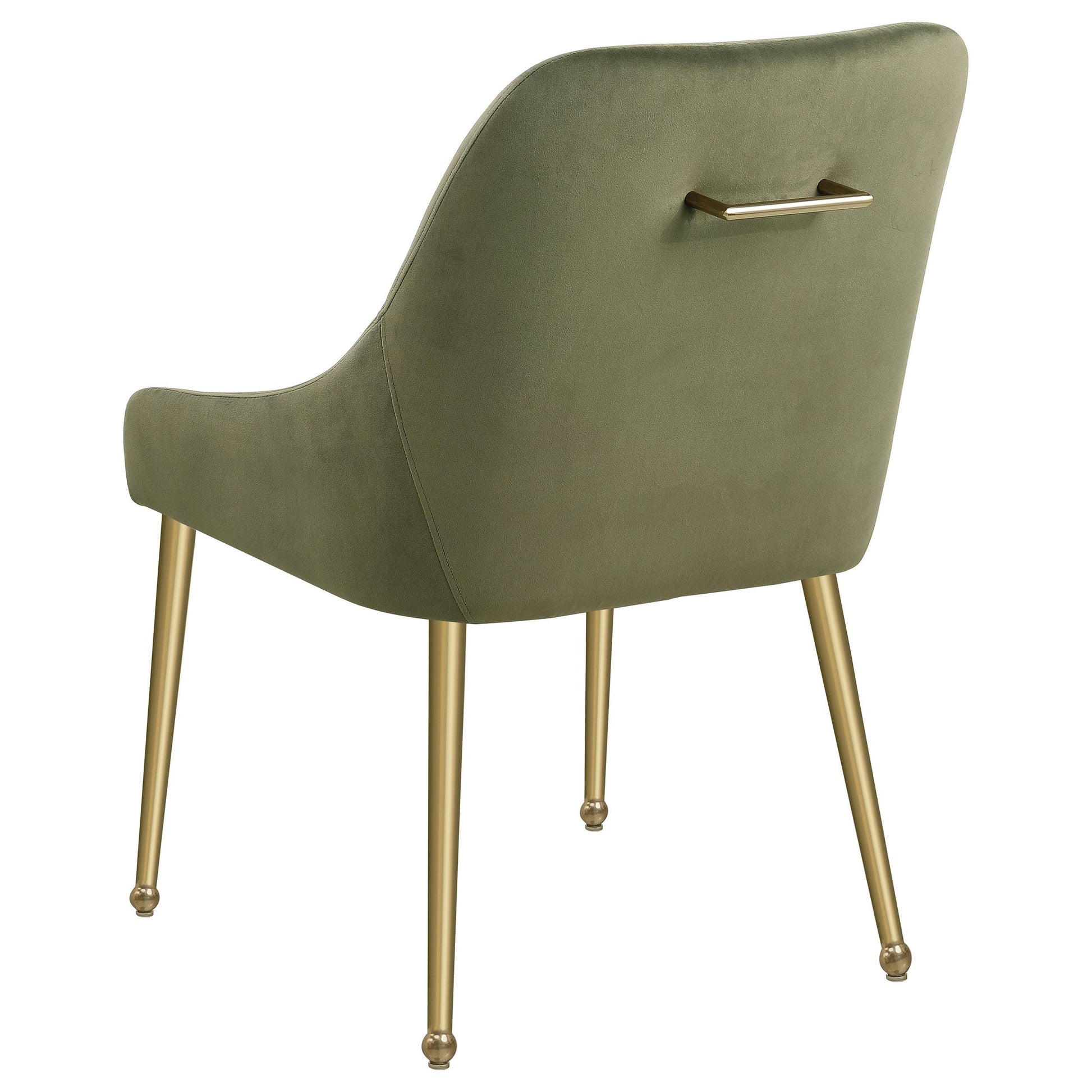  Coaster Furniture Mayette 107572 Upholstered Dining Side Chair - Olive IMAGE 6