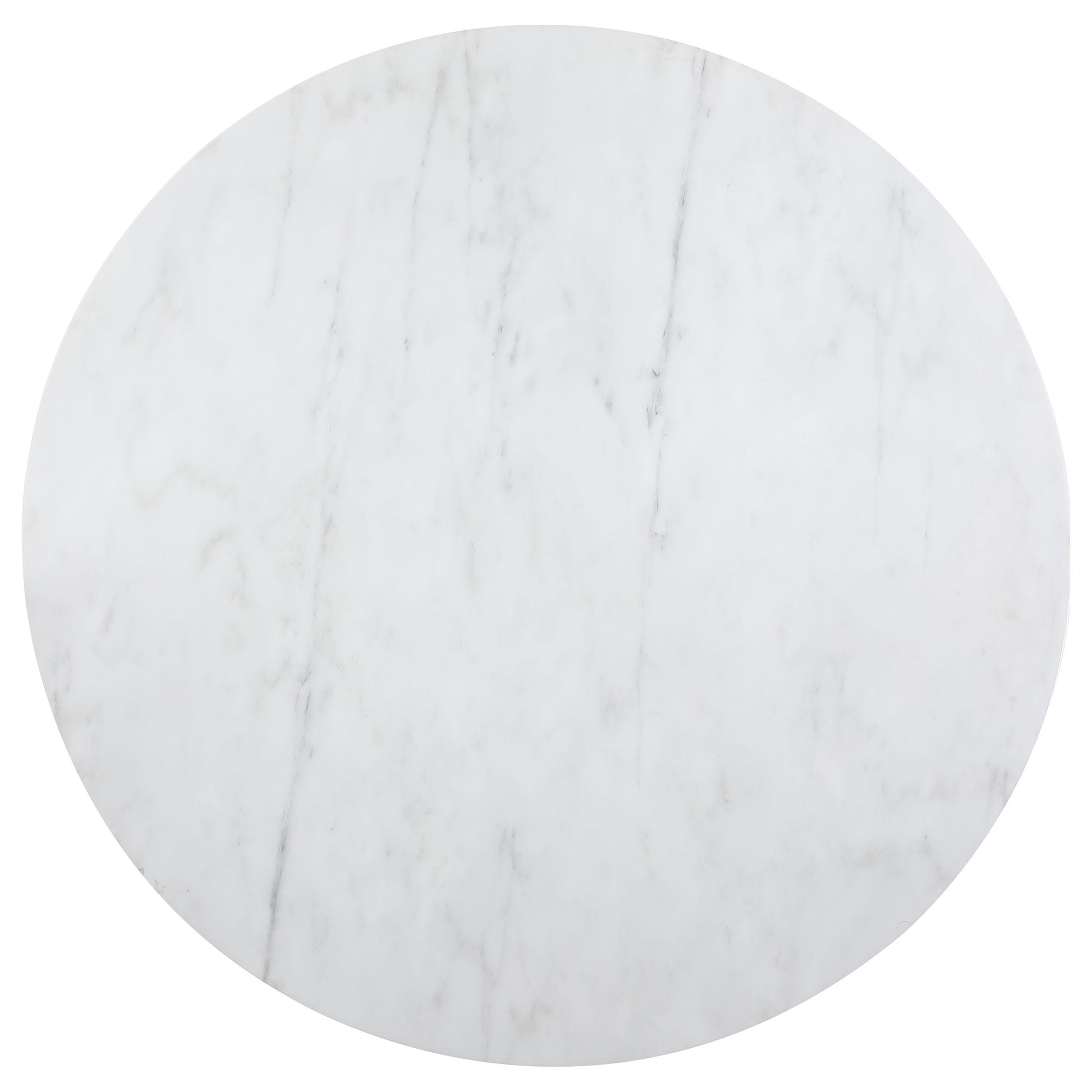 Coaster Furniture Ambrose 107600 Round 50-inch Marble Top Dining Table - Brushed Gold IMAGE 2
