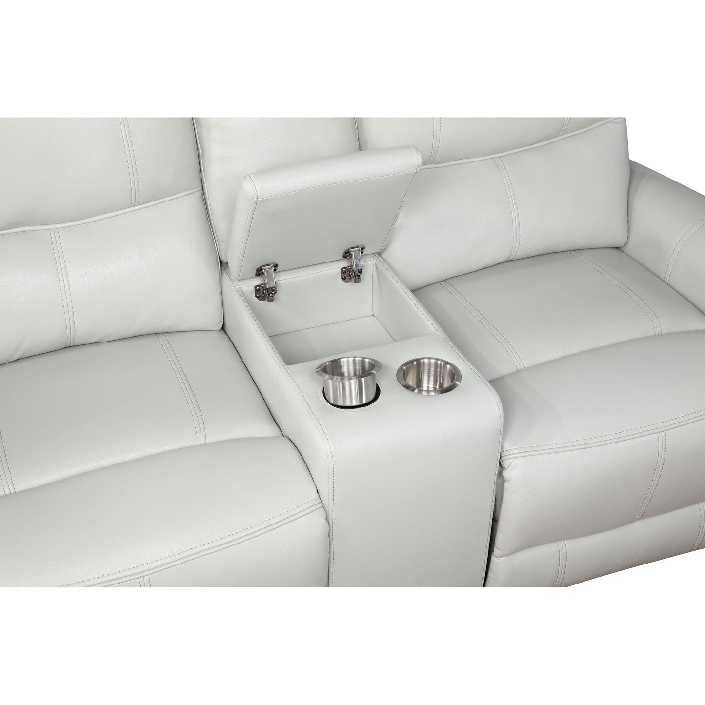 Coaster Furniture Greenfield 610262P Upholstered Power Reclining Loveseat - Dove Grey IMAGE 11