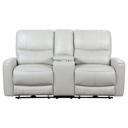 Coaster Furniture Greenfield 610262P Upholstered Power Reclining Loveseat - Dove Grey IMAGE 4