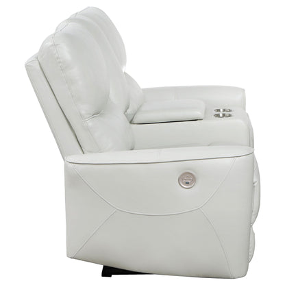Coaster Furniture Greenfield 610262P Upholstered Power Reclining Loveseat - Dove Grey IMAGE 6