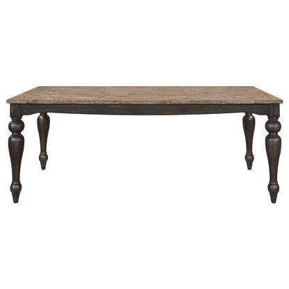 Coaster Furniture Bridget 108221 Rectangular 79-inch Dining Table - Brown Brushed IMAGE 3