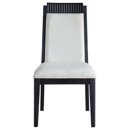Coaster Furniture Brookmead 108232 Wood Dining Side Chair - Ivory and Black IMAGE 3