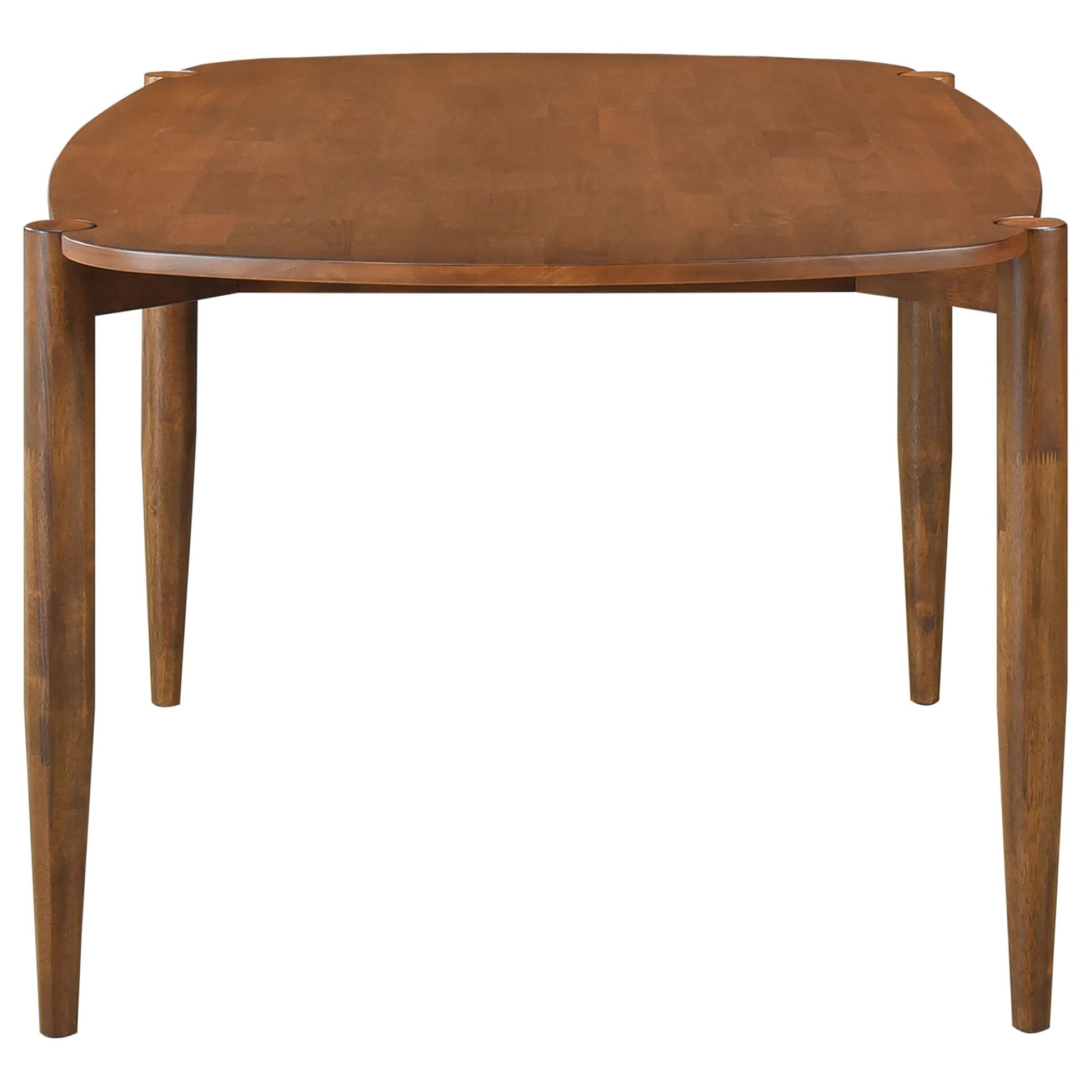 Coaster Furniture Dortch 108461 Oval 63-inch Solid Wood Dining Table - Walnut IMAGE 4