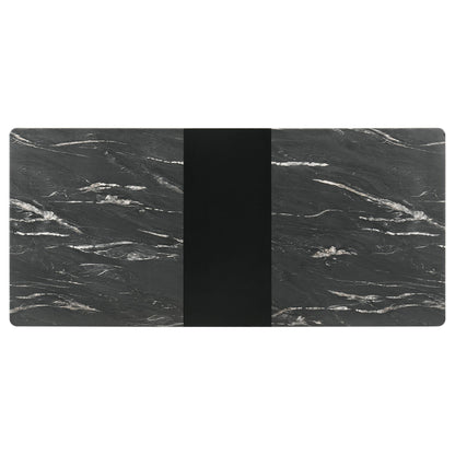 Coaster Furniture Crestmont 121251 78-inch Extension Dining Table - Black Faux Marble IMAGE 6