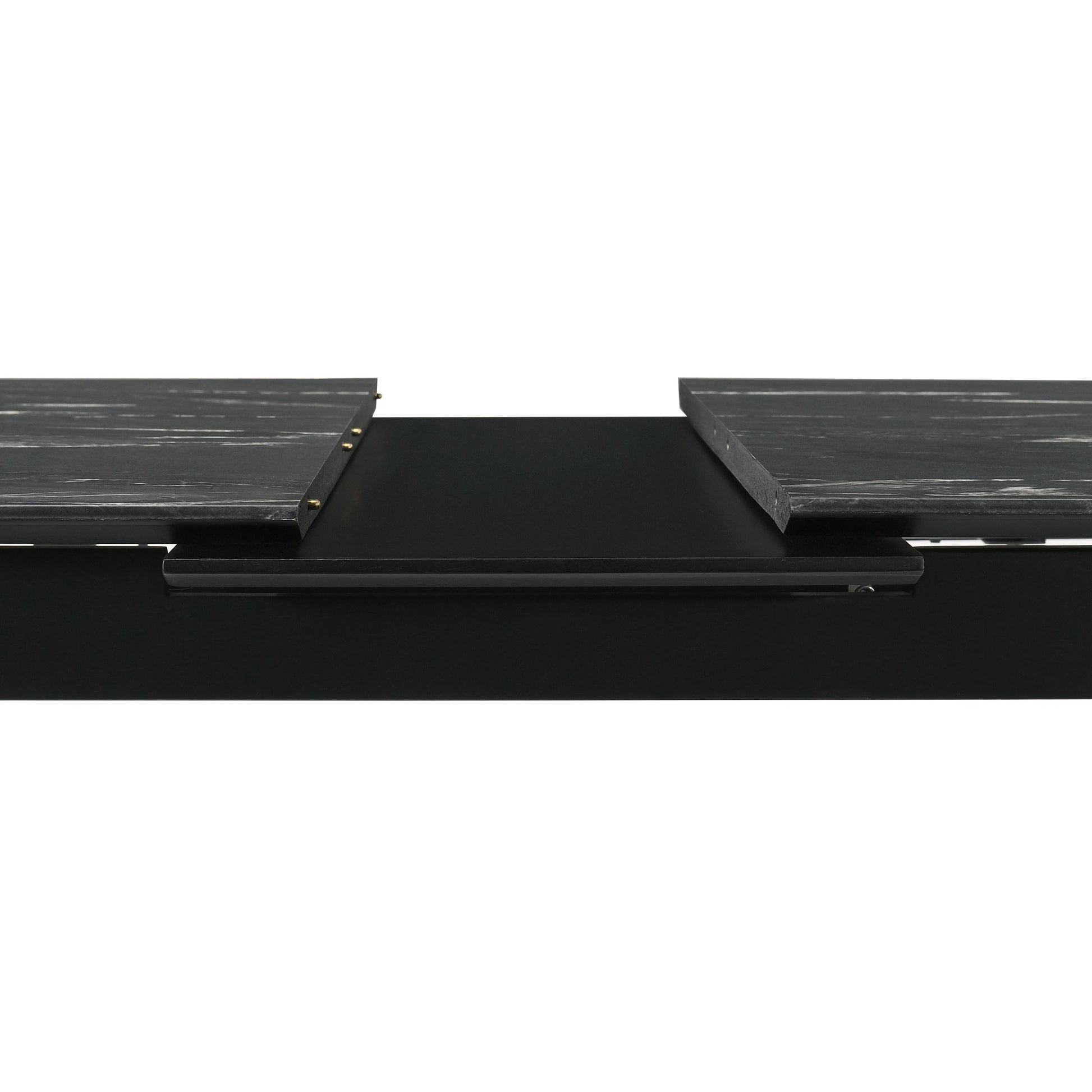 Coaster Furniture Crestmont 121251 78-inch Extension Dining Table - Black Faux Marble IMAGE 8