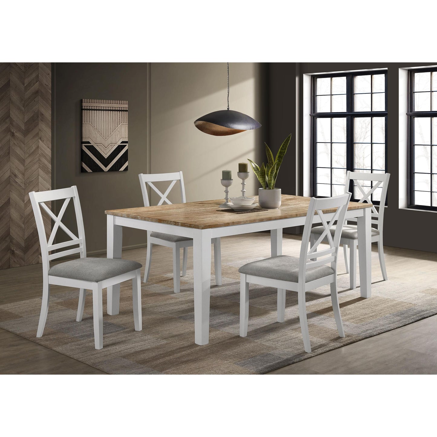 Coaster Furniture Hollis 122241 Rectangular 72-inch Wood Dining Table - Brown IMAGE 6