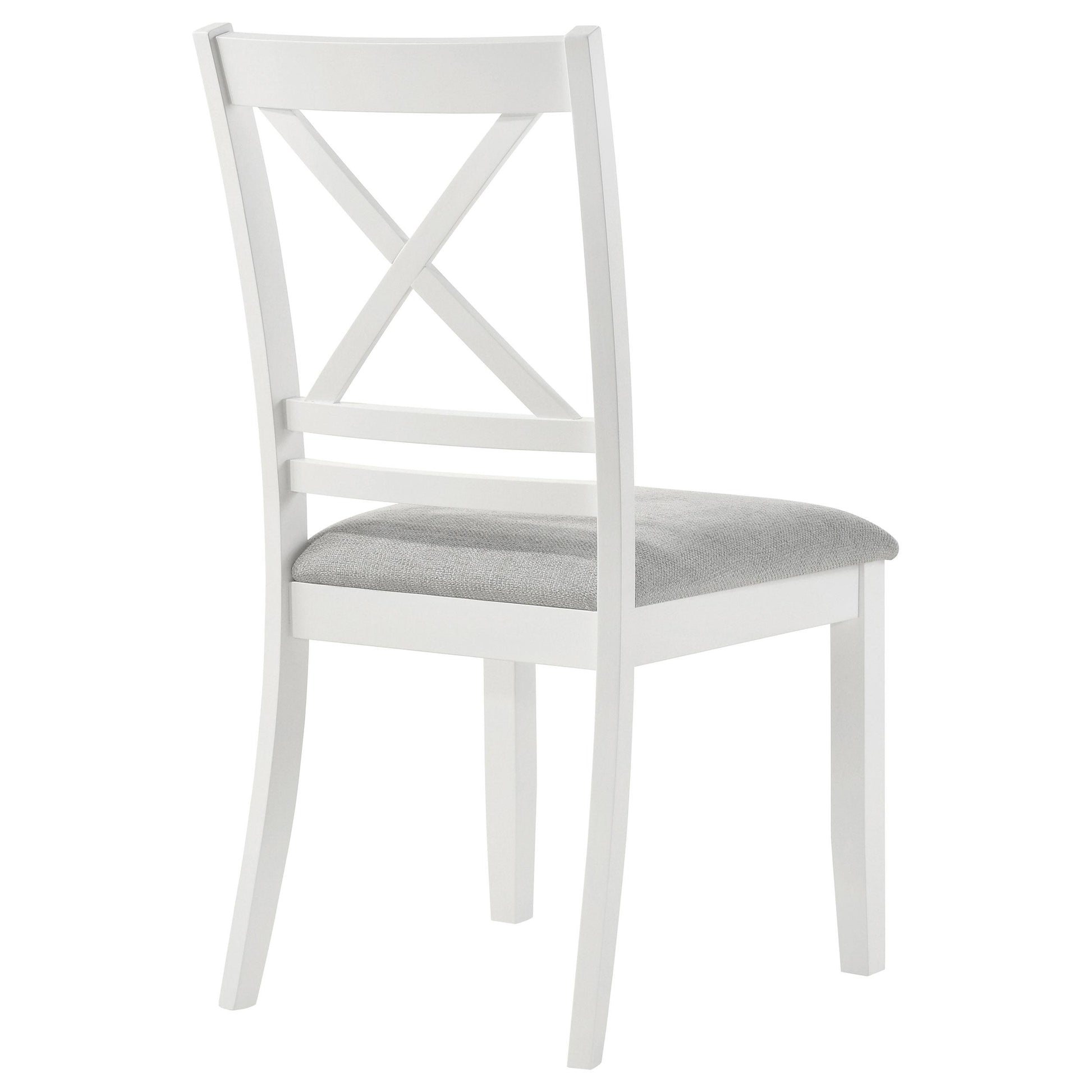 Coaster Furniture Hollis 122242 Cross Back Wood Dining Side Chair - White IMAGE 7