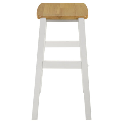 Coaster Furniture Edgeworth 122247 ood Backless Counter Stool - White IMAGE 4