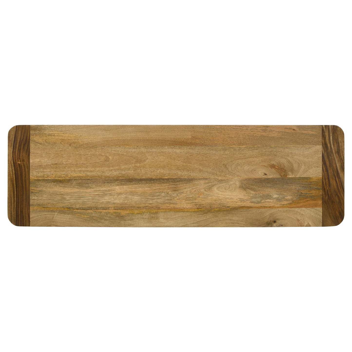 Coaster Furniture Maverick 123043 Wood Dining Bench - Natural Mango and Black IMAGE 5