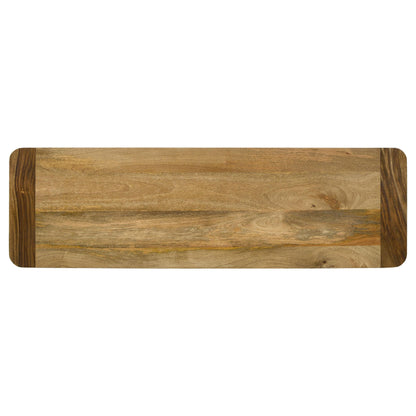 Coaster Furniture Maverick 123043 Wood Dining Bench - Natural Mango and Black IMAGE 5