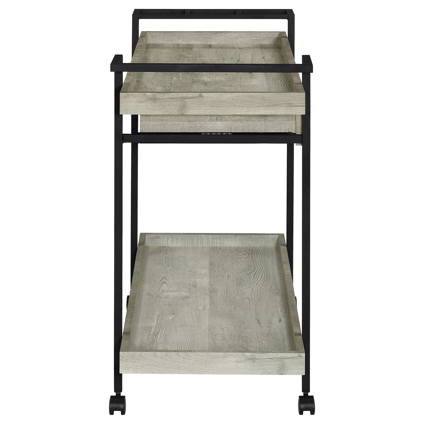 Coaster Furniture Ventura 181005 1-Drawer Engineered Wood Bar Cart - Grey Driftwood IMAGE 8