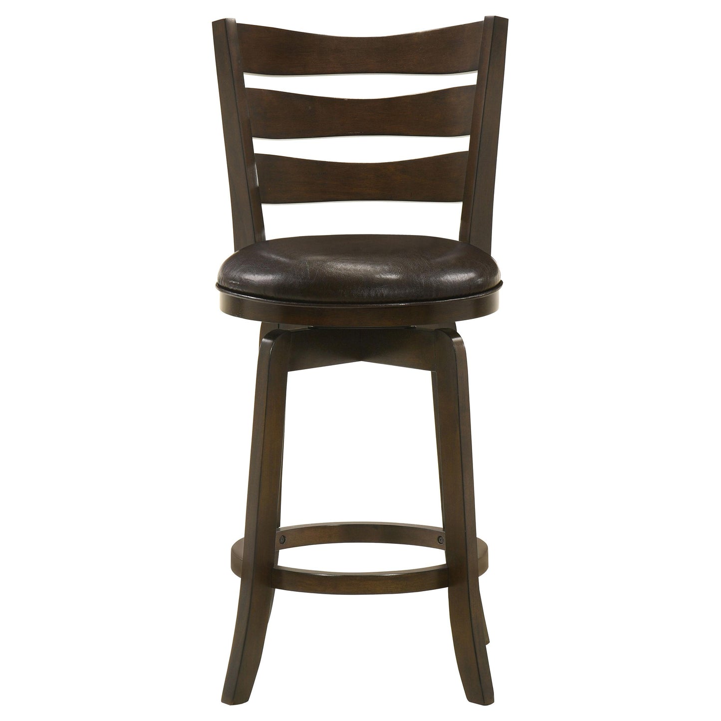 Coaster Furniture Murphy 181368 Wood Counter Height Swivel Bar Chair - Dark Brown IMAGE 3