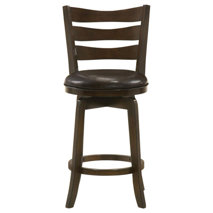 Coaster Furniture Murphy 181368 Wood Counter Height Swivel Bar Chair - Dark Brown IMAGE 3