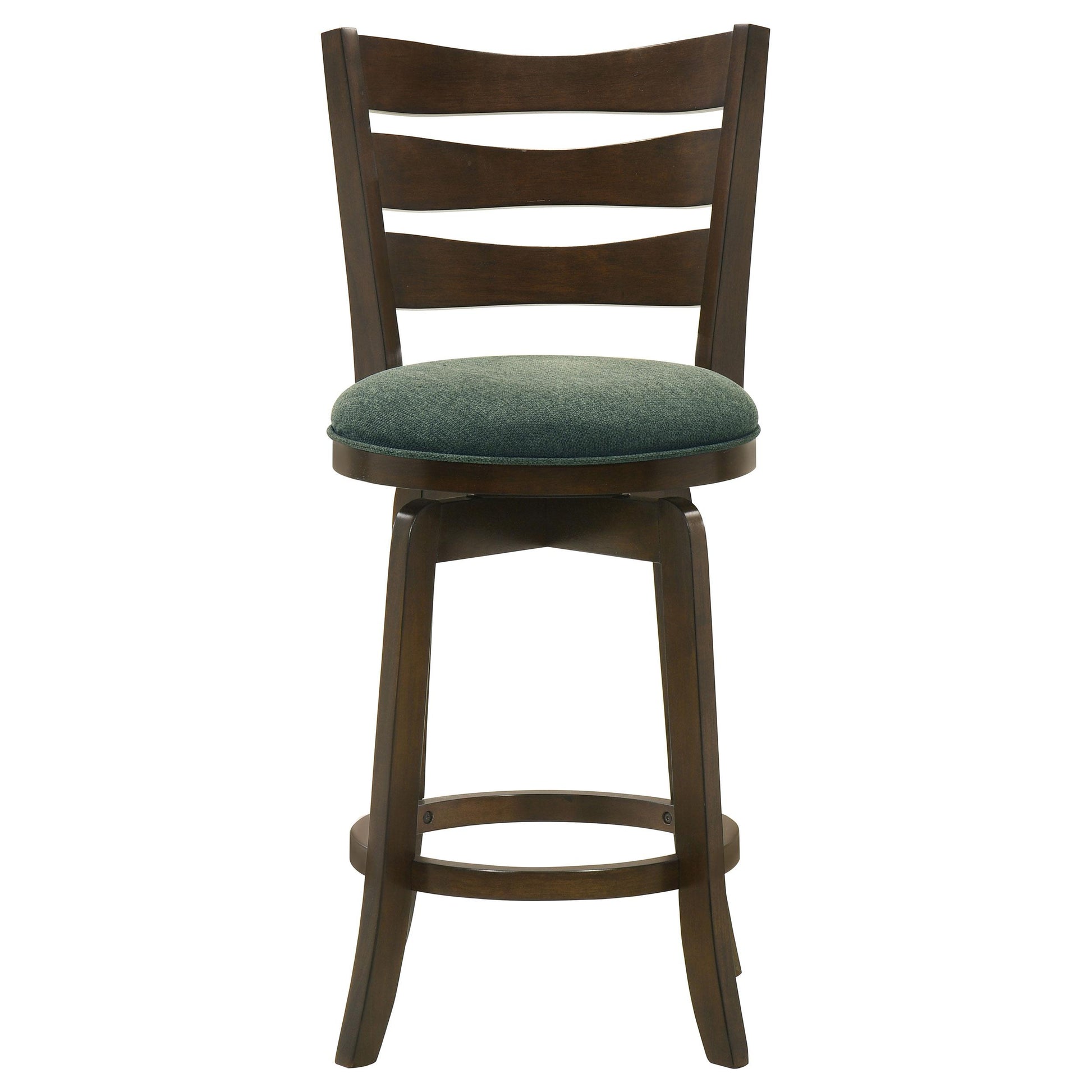 Coaster Furniture Murphy 181378 Wood Counter Height Swivel Bar Chair - Hunter Green IMAGE 3