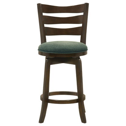 Coaster Furniture Murphy 181378 Wood Counter Height Swivel Bar Chair - Hunter Green IMAGE 3