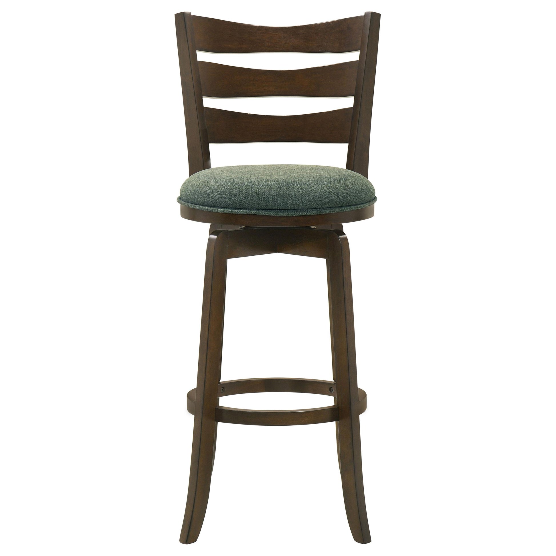 Coaster Furniture Murphy 181379 Wood Pub Height Swivel Bar Chair - Hunter Green IMAGE 3