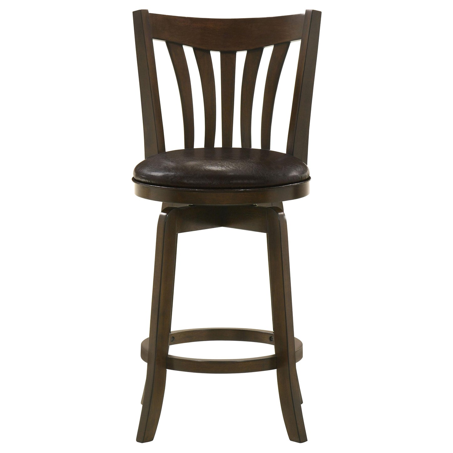 Coaster Furniture Lambert 182508 Wood Counter Height Swivel Bar Chair - Dark Cherry IMAGE 3