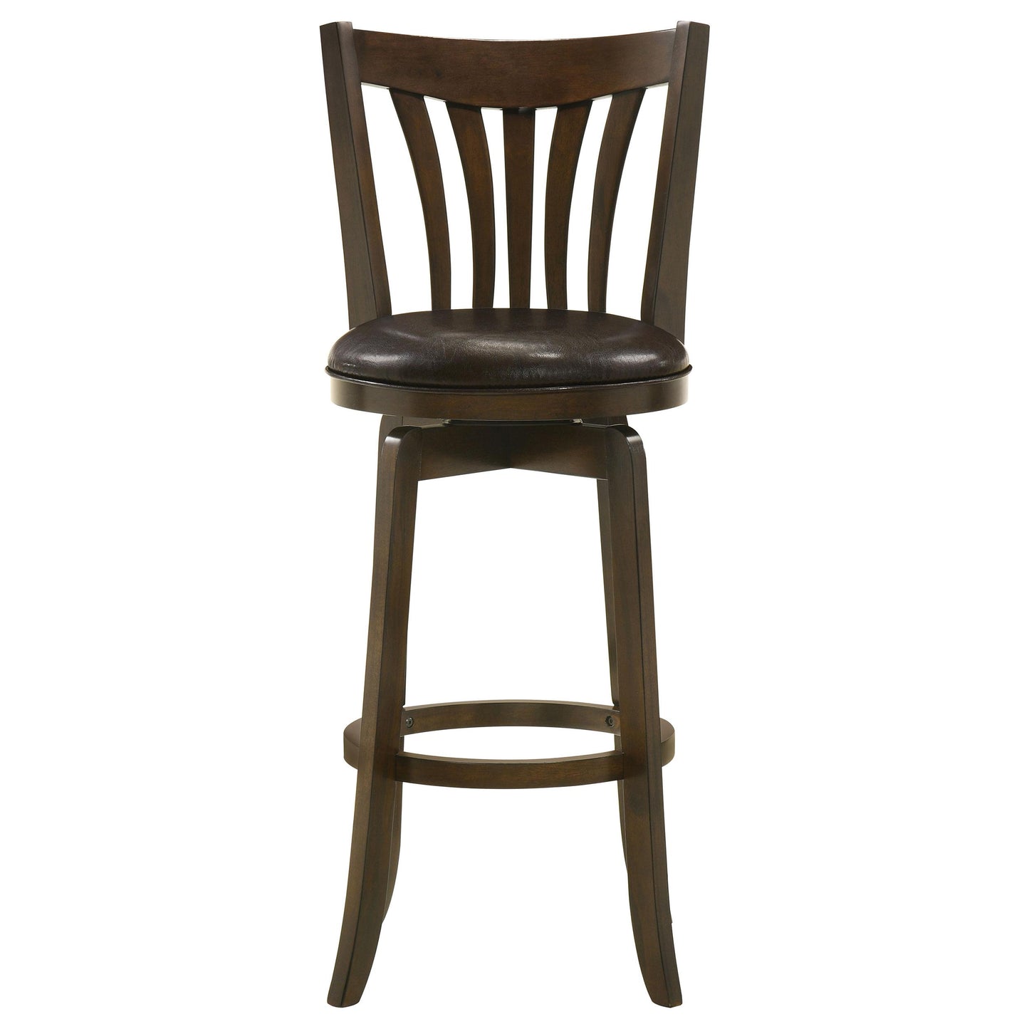 Coaster Furniture Lambert 182509 Wood Pub Height Swivel Bar Chair - Dark Cherry IMAGE 3