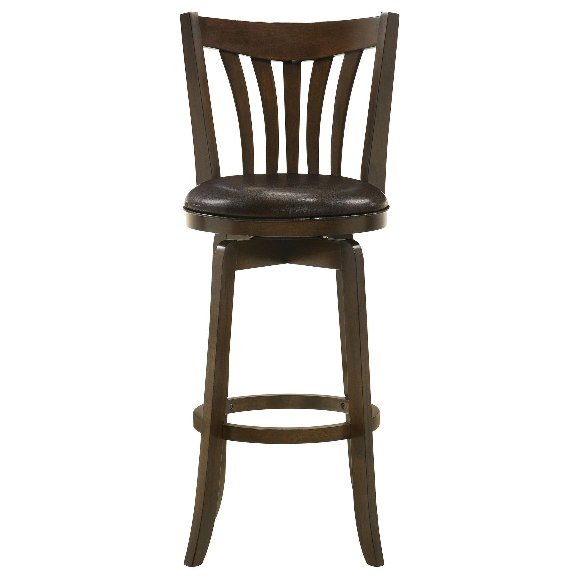 Coaster Furniture Lambert 182509 Wood Pub Height Swivel Bar Chair - Dark Cherry IMAGE 3