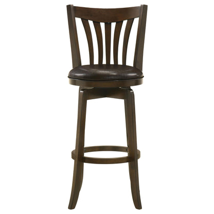 Coaster Furniture Lambert 182509 Wood Pub Height Swivel Bar Chair - Dark Cherry IMAGE 3