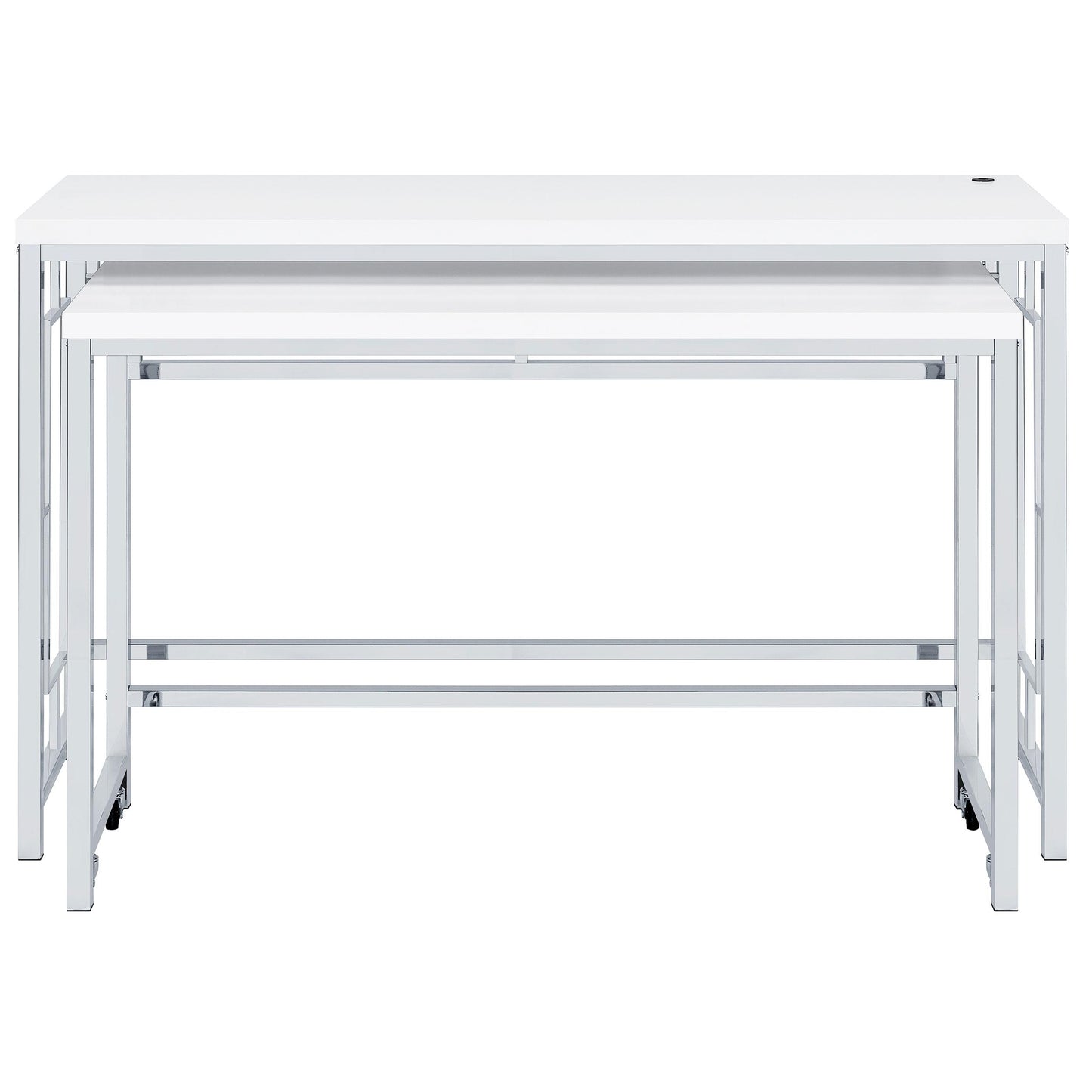 Coaster Furniture Jackson 182714 4-piece Multipurpose Counter Height Table Set - White IMAGE 5