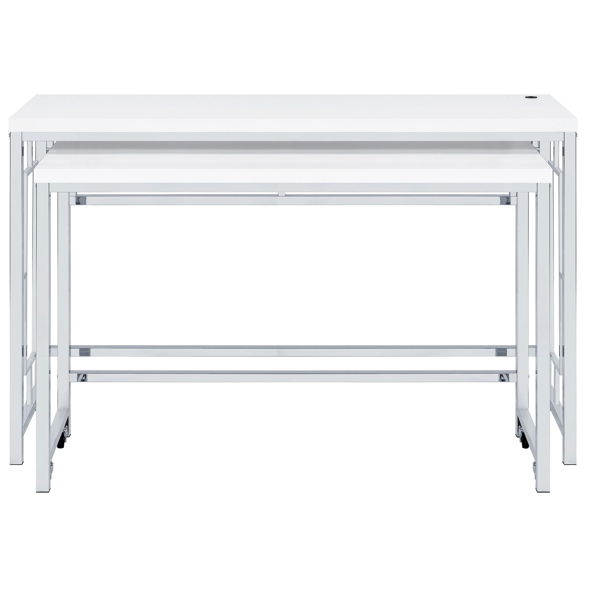 Coaster Furniture Jackson 182714 4-piece Multipurpose Counter Height Table Set - White IMAGE 5