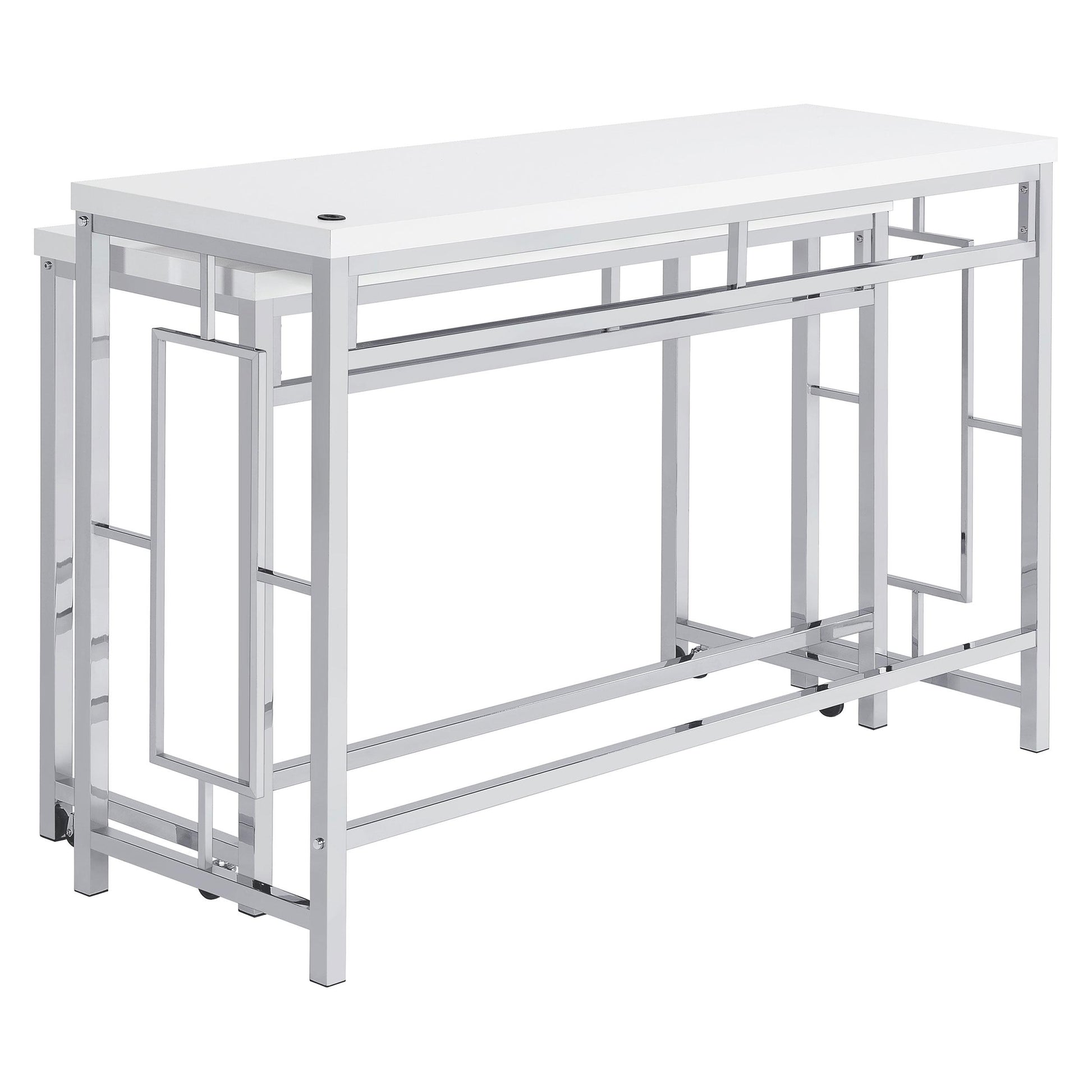 Coaster Furniture Jackson 182714 4-piece Multipurpose Counter Height Table Set - White IMAGE 7